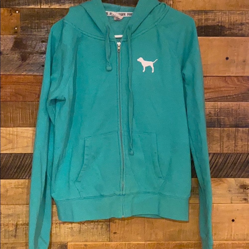 PINK Hooded Zip-Up